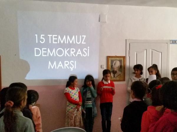 Okulumuzda 15 Temmuz Demokrasi ve Milli Birlik Günü Programı gerçekleştirildi...